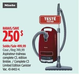 Canadian Tire Complete C3 Limited Edition Canister Vac. offer