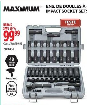 Canadian Tire IMPACT SOCKET SETS offer