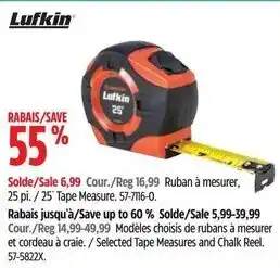 Canadian Tire Tape Measure offer
