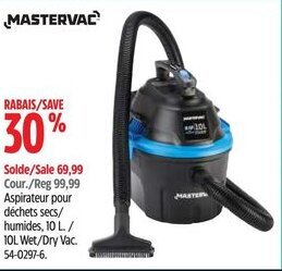 Canadian Tire 10L Wet/Dry Vac. offer