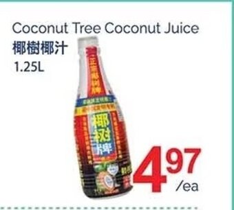 T&T Supermarket Coconut Tree Coconut Juice 1.25L offer