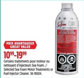 Canadian Tire Selected Sea Foam Motor Treatments or Fuel Injector Cleaner. offer