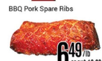 Nations Fresh Foods Bbq pork spare ribs offer