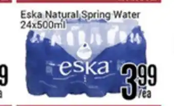 Nations Fresh Foods Eska natural spring water offer