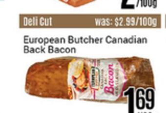 Nations Fresh Foods European butcher canadian back bacon offer