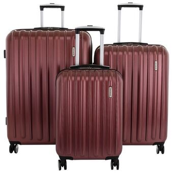 Best Buy Samsonite quarry 3-piece hard side expandable luggage set - red - only at best buy offer