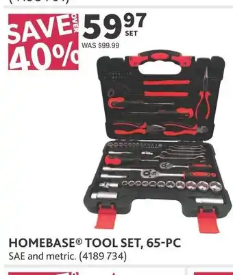 Co-op HOMEBASE TOOL SET, 65-PC offer