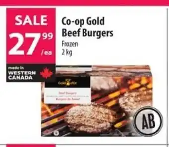 Co-op Gold Beef Burgers 2kg offer