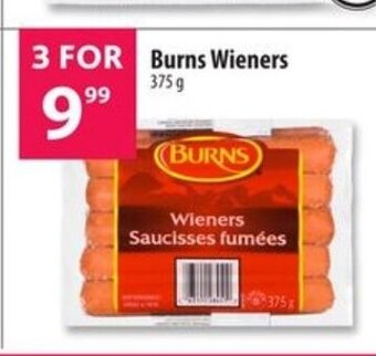 Co-op Burns Wieners 375 g offer