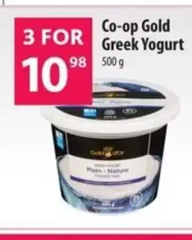 Co-op Gold Greek Yogurt 500g offer
