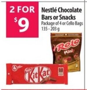 Co-op Nestlé Chocolate Bars or Snacks offer
