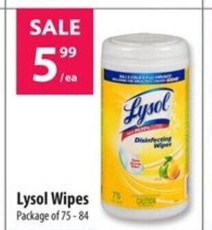 Co-op Lysol Wipes offer