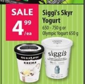 Co-op Siggi's Skyr Yogurt offer