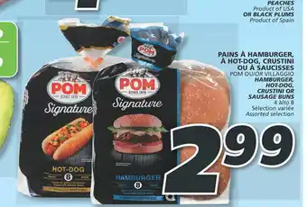 IGA PAINS À HAMBURGER, A HOT-DOG, CRUSTINI OU A SAUCISSES offer