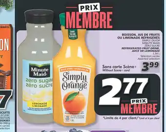 IGA BOISSON, JUS DE FRUITS OU LIMONADE RÉFRIGÉRÉS offer