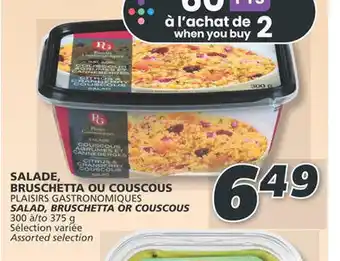 IGA SALADE, BRUSCHETTA OU COUSCOUS offer