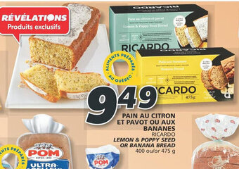 IGA PAIN AU CITRON ET PAVOT OU AUX BANANES offer