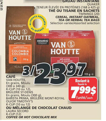 IGA CAFÉ OU MÉLANGE DE CHOCOLAT CHAUD offer