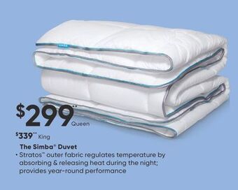 Sleep Country The simba® duvet offer
