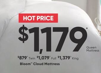 Sleep Country Bloom cloud mattress offer