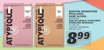 IGA ATYPIQUE NON-ALCOHOLIC FLAVOURED SPARKLING BEVERAGE 4 x 355ml offer