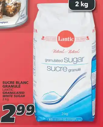 IGA LANTIC GRANULATED WHITE SUGAR 2 kg offer