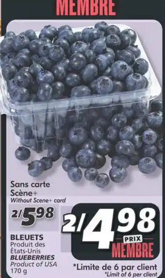 IGA BLUEBERRIES 170 g offer