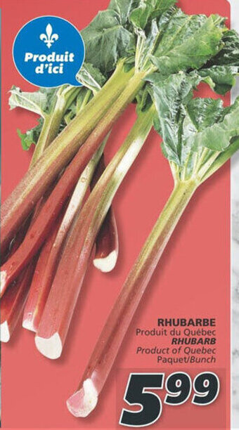 IGA RHUBARB offer