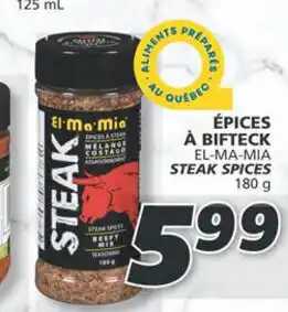 IGA EL-MA-MIA STEAK SPICES 180G offer