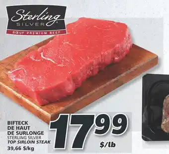 IGA TOP SIRLOIN STEAK 39,66 $/kg offer