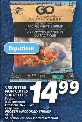 IGA FROZEN UNCOOKED SHRIMP 450 g offer