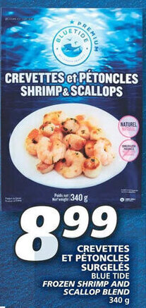 IGA FROZEN SHRIMP AND SCALLOP BLEND 340 g offer