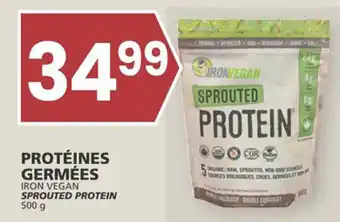 IGA IRON VEGAN SPROUTED PROTEIN 500 g offer