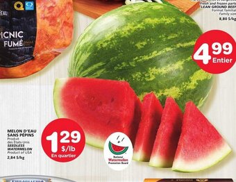 IGA SEEDLESS WATERMELON offer