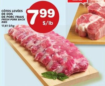 IGA FRESH PORK BACK RIBS offer