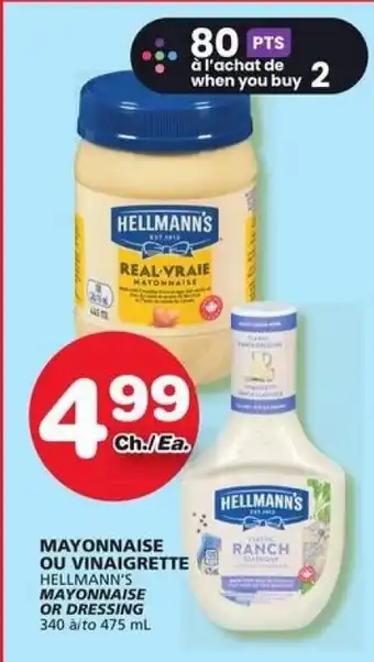 IGA MAYONNAISE OR DRESSING offer