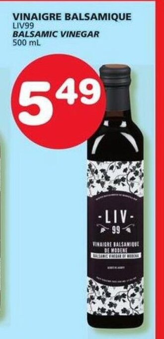 IGA BALSAMIC VINEGAR 500 mL offer