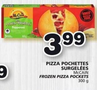 IGA FROZEN PIZZA POCKETS 300 g offer