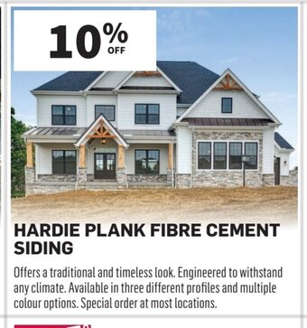 Co-op HARDIE PLANK FIBRE CEMENT SIDING offer