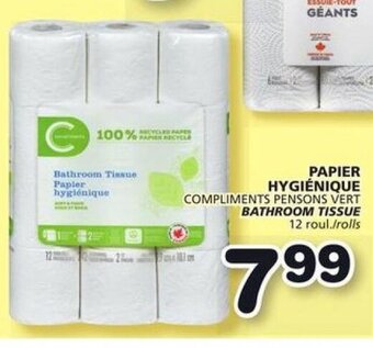 IGA BATHROOM TISSUE offer