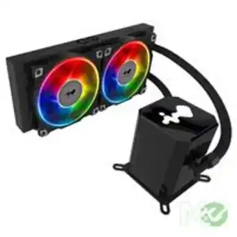 Inwin sr24 twin turbines liquid cpu cooler w/ 240mm radiator, 2x 120mm jupiter fan