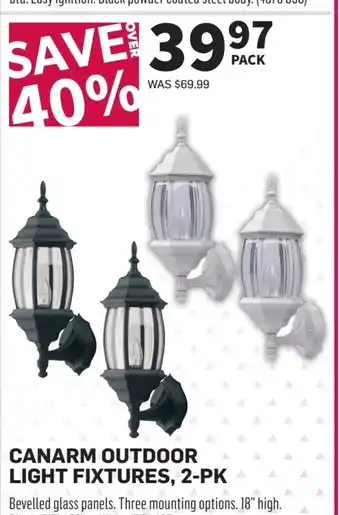 Co-op CANARM OUTDOOR LIGHT FIXTURES, 2-PK offer