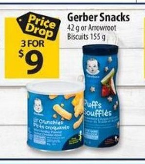 Co-op Gerber Snacks 42g offer