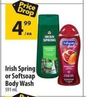 Co-op Irish Spring or Softsoap Body Wash 591ml offer