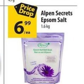Alpen Secrets Epsom Salt 1.6kg