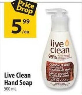 Co-op Live Clean Hand Soap 500ml offer