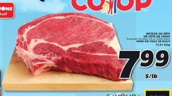 IGA PRIME RIB STEAK OR ROAST offer