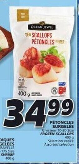 IGA FROZEN SCALLOPS 400 g offer