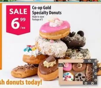 Co-Op Food Gold specialty donuts offer