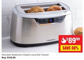 Kitchen Stuff Plus Henckels statement digital long slot toaster offer